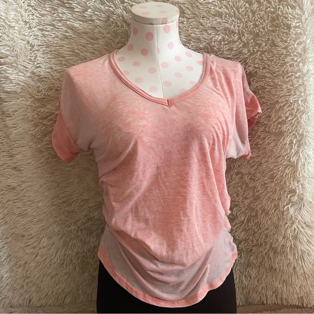 Pink V Neck Tshirt